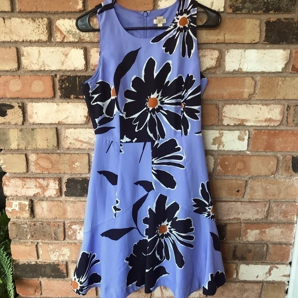 J. Crew  Floral sleeveless dress fit & flare_2
